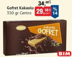 CENTRO GOFRET KAKAOLU 350 G